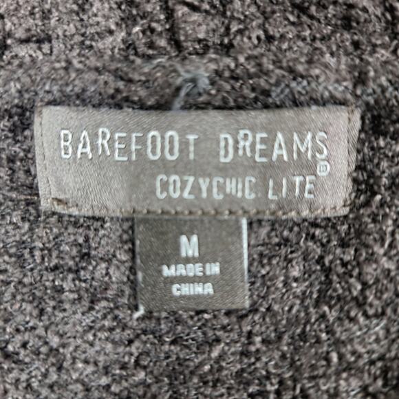 Barefoot Dreams Cozy Chic Lite Cocoon Chocolate Brown Cardigan Size Medium - Picture 9 of 9